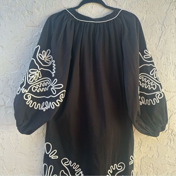 ALEXIS Belia Dress Women XS Maxi Boho Cottagecore Artsy Oversized - Picture 6 of 9